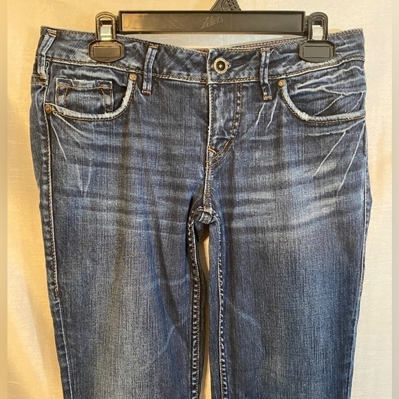 Silver Jeans Co. Lael Low Rise Flare Leg Jeans  Dark Wash Ladies W28/L33 - Picture 5 of 15